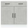 vidaXL Kitchen Base Cabinet Lucca Concrete Grey Engineered Wood