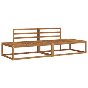 vidaXL Outdoor Sofa Set Solid Acacia Wood Natural