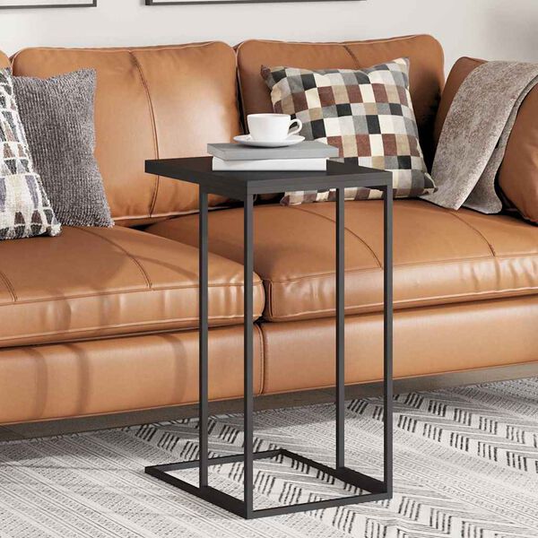 vidaXL Side Table Black 40x30x59 cm Engineered Wood