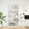 vidaXL Bookcase White 80x24x176 cm Engineered Wood