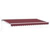 vidaXL Retractable Awning Burgundy 400 x 200 cm Polyester and Metal