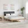 vidaXL Bed frame Brown and dark grey 140 x 200 cm Solid pine wood