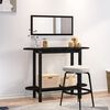 vidaXL Console Table Black 110x40x80 cm Solid Wood Pine