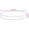 vidaXL Table Top Round &Oslash;40x4 cm Solid Wood Acacia