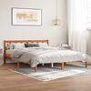 vidaXL Bed Frame without Mattress Wax Brown 160x200 cm Solid Wood Pine