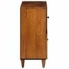 vidaXL Sideboard with Storage Walnut 80 x 33 x 75 cm Solid Mango Wood