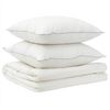 vidaXL Duvet and Pillow Set 3 pcs 155x220 cm Summer 200 GSM Wool White
