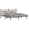 vidaXL Bed Frame without Mattress Sonoma Oak 183x203 cm Engineered Wood
