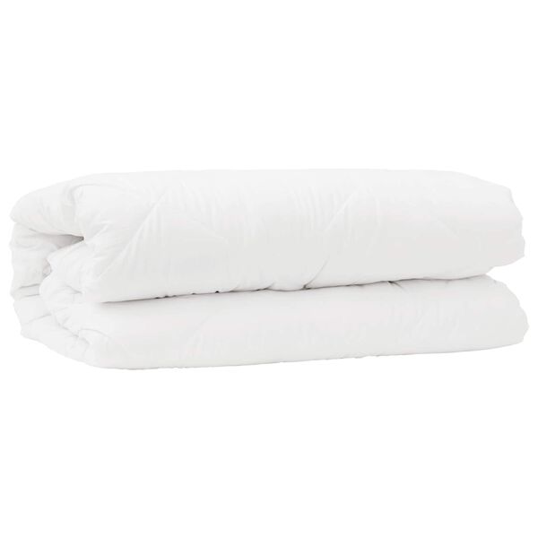 vidaXL Duvet Set with Pillow 2 pcs White Microfibre