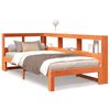 vidaXL Bookcase Bed without Mattress Wax Brown 90x200 cm Solid Wood Pine