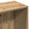 vidaXL Book Cabinet Artisan Oak 36x30x143 cm Engineered Wood