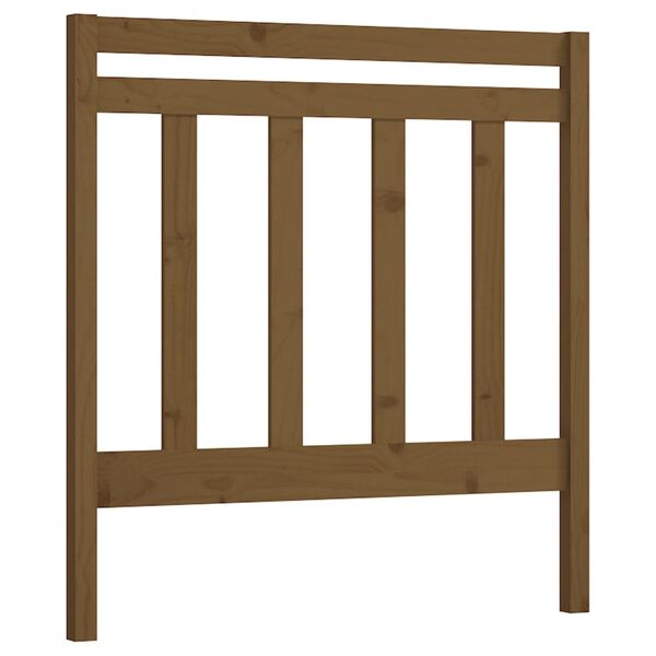 vidaXL Bed Headboard Honey Brown 106x4x100 cm Solid Wood Pine