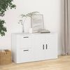 vidaXL Sideboard White 100x33x59.5 cm Engineered Wood