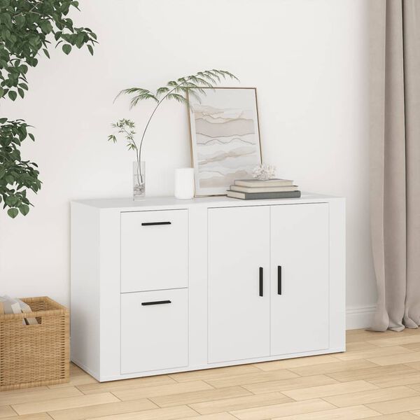 vidaXL Sideboard White 100x33x59.5 cm Engineered Wood