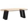 vidaXL Coffee Table Legs U-Shaped 2 pcs Black 30x(30-31) cm Steel
