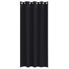 vidaXL Blackout Curtains with Rings 2 pcs Black 260 x 140 cm Polyester