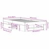 vidaXL Bed Frame without Mattress White 90x190 cm Single Engineered Wood
