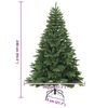 vidaXL Artificial Hinged Christmas Tree Green 240 cm PVC, PE and steel