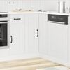 vidaXL Kitchen Corner Base Cabinet Kalmar White Engineered Wood