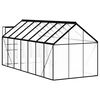 vidaXL Greenhouse with Base Frame Anthracite Aluminium 8.17 m&sup2;