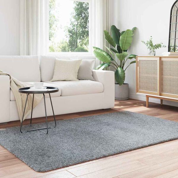 vidaXL Shaggy Rug High Pile NAVARRA Light Grey 130x200 cm Polyester