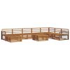 vidaXL Sofa Sets 9 pcs Natural Solid Acacia Wood