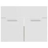 vidaXL 2 Piece Bathroom Furniture Set White and Sonoma Oak Engineered Wood