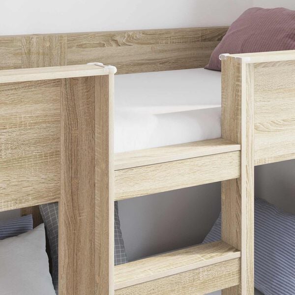 vidaXL Bunk Bed for Kids Sonoma Oak 90 x 190 cm Engineered Wood