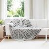 vidaXL Faux Rabbit Fur Blanket Grey 150 x 220 cm Polyester