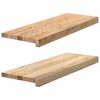 vidaXL Stair Treads 2 pcs Untreated 70x30x2 cm Solid Wood Oak