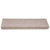 vidaXL Stair Mats 30 pcs 65x21x4 cm Taupe Rectangular Edge