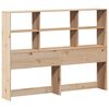 vidaXL Bookcase Bed without Mattress 160x200 cm Solid Wood Pine