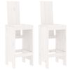vidaXL Bar Stools 2 pcs White 40x42x120 cm Solid Wood Pine