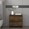 vidaXL Bedside Cabinets 2 pcs Smoked Oak 45x34.5x44.5 cm Engineered Wood