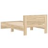 vidaXL Bed Frame without Mattress with Headboard Sonoma Oak 100x200 cm