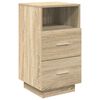 vidaXL Bedside Cabinets 2 pcs with 2 Drawers Sonoma Oak 36x36x68 cm
