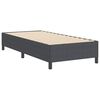 vidaXL Box Spring Bed Dark Grey 90 x 190 cm Velvet