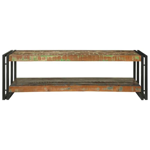 vidaXL Coffee Table Multicolour 120 x 50 x 38 cm Solid reclaimed wood