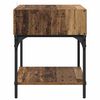 vidaXL Bedside Table Old Wood 40 x 40 x 50 cm Engineered Wood