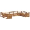 vidaXL Outdoor Sofa Set 9 pcs Natural Solid Acacia Wood