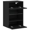 vidaXL TV Cabinet Set Black 40 x 30 x 60.5 cm Engineered Wood
