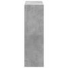 vidaXL Bookcase Concrete Grey 102x32x102 cm Engineered Wood