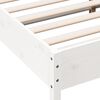 vidaXL Bed Frame without Mattress White 180x200 cm Super King Solid Wood Pine