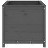 vidaXL Garden Planter Grey 82.5x82.5x78 cm Solid Wood Pine