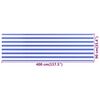 vidaXL Balcony Screen Blue and White 90x400 cm HDPE
