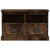vidaXL TV Cabinet Smoked Oak 80x35x50 cm Engineered Wood