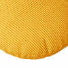 vidaXL Seat Cushions 2 pcs Light Yellow Ø 60 cm Corduroy Fabric