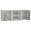 vidaXL TV Cabinet Concrete Grey 100x31.5x35 cm Engineered Wood