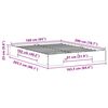 vidaXL Floor Bed Frame with Storage Brown 160 x 200 cm Solid pine wood