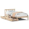 vidaXL Bed Frame without Mattress 90x190 cm Single Solid Wood Pine
